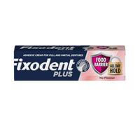 Fixodent Plus Food Barrier 40g x 1 - No Flavour Denture Adhesive Cream - Strong, Long-Lasting Hold with Welari Thank You Card | (1 Pack)