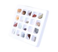 FIXOSHEE 1 Box Rough Stone Specimens Kit for Geology Learning Preschool Teaching Aid Educational for Science Exploration and Skills Development