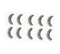 FIXOSHEE 10 Pairs Thick False Eyelashes for Women Lightweight Flexible Strip Lashes with Natural Look Comfortable Skin Friendly Extensions for Party Makeup and Daily Glamour