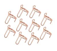 FIXOSHEE 10 Pcs Rose Gold Removable Metal Nail Rings Nail Decorating Kit Adjustable Fingertip Rings for Women Fingernail Art Accessories
