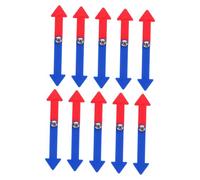 FIXOSHEE 10 Sets Plastic Clock Hands for Rotatable Red Blue Telling Accessories Educational Clock Needles for Teaching Hours