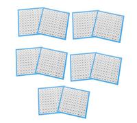 FIXOSHEE 10 Sheets Laminated Number Charts Educational Math Learning Charts for Classroom and Home Schooling and Stylish Math Supplies