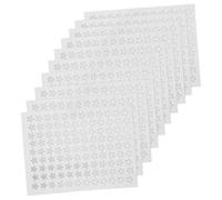 FIXOSHEE 10 Sheets Silver Pentagram Reward Stickers Shiny Star Labels for Students Classroom Motivation and Craft Decoration Safe Edges for Teachers and Parents Use