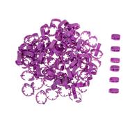 FIXOSHEE 100 Pcs Adjustable Numbered Chicken Leg Bands Plastic Poultry Foot Marking Rings for Birds Pigeons Chicks and Bantam Flock Identification