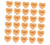 FIXOSHEE 100 Pcs Heart Shaped Brooch Clasp Pin Backs Rubber Badge Backing Holders for DIY Jewelry Craft Projects Easy to Use Secure Closure