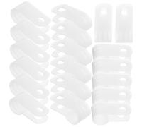 FIXOSHEE 1000pcs High-tensile Plastic Rope Light Clips for Wall Mounting Acid-resistant Cable Clamps for Telephone and Tv Cables Weatherproof Wire Holders for Outdoor Use