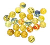 FIXOSHEE 100pcs 14mm Mixed Color Glass Marbles Decorative Beads for Marble Game and Home Decor, Vintage Nostalgic Glass Ball Set Suitable for Family Play