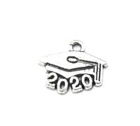 FIXOSHEE 100pcs Alloy Doctoral Cap Charms DIY Pendant for Bracelet Earrings Jewelry Making Accessories Fashion Craft Supplies