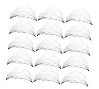 FIXOSHEE 100pcs Black Nylon Hair Nets Invisible Fine Mesh Elastic Reusable Hair Net for Wigs Ballet Buns Sleeping Catering Hairstyling