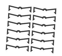FIXOSHEE 100pcs Black Plastic Peg Locks for Pegboard Hooks Peg Hook Fixers for Garage Workshop and Home Wall Organizers Slip Pegboard Display Accessories