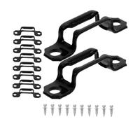 FIXOSHEE 100pcs Concealed Invisible Fasteners for Cabinet and Furniture Hidden Connectors for Bookshelf and Wardrobe Cold Rolled Steel Cam Fittings with Screws Floating Shelf Hardware for