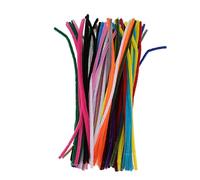 FIXOSHEE 100pcs DIY Colorful Plush Cat Wool Sticks Soft Pet Playthings for Indoor Cats Interactive Bendable Chenille Stems to Stimulate Hunting and Chewing Behavior