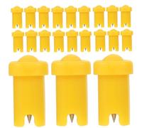 FIXOSHEE 100pcs Eyelash Glue Bottle Pins Replacement Anti-blocking Needles for Lash Extension Bottles Plastic and Stainless Steel Tips Suitable for Salon and Home Use