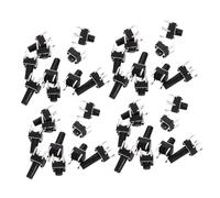 FIXOSHEE 100Pcs Micro Momentary Button Switch Kit Normally Open Tactile Push Button Components for Electronic DIY Projects Compatibility Sensitive Activation Quick Response