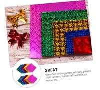 FIXOSHEE 100pcs Origami Folding Paper for Handmade Craft Bright Color Double-Sided DIY Paper for School Kindergarten Activities