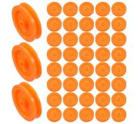 FIXOSHEE 100Pcs Plastic Belt Pulley 1.95Mm Hole DIY Model Wheels Replacement Pulley for Rc Car and Airplane Educational Mechanical Parts