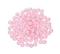 FIXOSHEE 100PCS Round Faux Pearl Buttons for Crafts Decorative Resin Shirt Buttons for Sewing Cheongsams Sweaters DIY Jewelry Seasonal Projects Pink DIY Embellishments