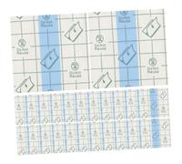 FIXOSHEE 100pcs Self-Adhesive Makeup Palettes 6cm Waterproof PU Film Disposable Foundation Mixing Palettes for Women Makeup Tools