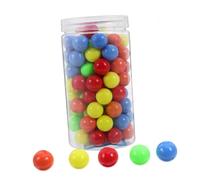 FIXOSHEE 100pcs Small Colored Counting Balls for Learning Solid Plastic Math Probability Teaching Supplies with Portable Box for Hands and Educational Activities