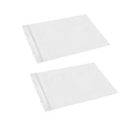 FIXOSHEE 100pcs Thickened Reclosable Storage Bags Transparent Zipper Seal Plastic Self-sealing Bags for Jewelry Beads Coins Organizing