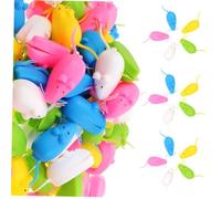 FIXOSHEE 100pcs Tooth Keepsake Boxes Colorful Plastic Teeth Organizer Safe Storage Case for Memory Gift Boy Girl Newborn Keepsake