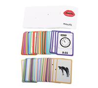 FIXOSHEE 108Pcs Colored Sensory Cards Educational Flashcards for Early Learning to Stimulate Brain Development and Protect Eyesight Suitable for Birthday