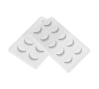 FIXOSHEE 10pairs Creative Dense Fake Eyelashes for Women Eyelash Makeup Accessory for Girl Makeup and Cosmetics Vivid Realistic Look Easy to Apply