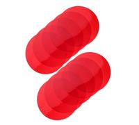FIXOSHEE 10pcs 15cm Red Self-Adhesive Light Correction Gel Sheets for Warm Ambient Lighting, Color Filter Film Stickers for Ceiling Lamps and Spotlights