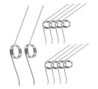 FIXOSHEE 10pcs Adjustable Stainless Steel Torsion Springs Rotational Spring for Garbage Bin Lids Elastic Replacement for Outdoor and Kitchen Trash Can Maintenance
