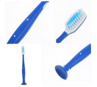 FIXOSHEE 10pcs Antiselfharm Mini Toothbrush with Upright Stand Handle Compact Travel for Correctional Facilities Detention Centers Psychiatric Hospitals Safety Material