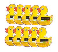 FIXOSHEE 10pcs Bath Thermometer Cards with LCD Display Duck Shaped Water Temperature Monitor for Newborns and Portable Safety Tool for Comfortable and Fun Bath