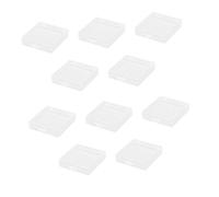FIXOSHEE 10pcs Box Nail Pieces Box False Nail Container Easy to Store High Transparency Nice Quality Material for Home Use School