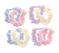 FIXOSHEE 10pcs Candy Color Mesh Scrunchies for Delicate Ponytail Holders Hair Accessories with Smooth Touch for Daily Use Parties Stylish and Convenient Hair Styling