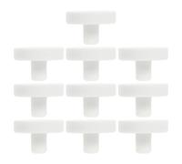 FIXOSHEE 10pcs Ceramic Coral Frag Plugs T-type Coral Breeding Rack Frag Stand for Fish Tank Aquarium Accessories Reef Reproduction Base
