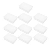 FIXOSHEE 10pcs Clear Plastic Card Boxes with Snap Closure Transparent Playing Card Deck Cases Holder for Gaming Business Multipurpose Organizer