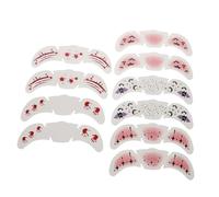 FIXOSHEE 10pcs Freckle Face Makeup Stickers High Simulation Halloween Tattoo Decals for Cosplay Outdoor Parties Easy Peel and Stick Prank Bloody Patches