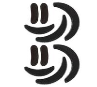 FIXOSHEE 10pcs Hair Volume Bump Styling Tool Set with Breathable Black and Coffee Clips Crescent Pads, Lightweight Hair Puff Maker for Women’s Root Lift and Natural Volume, for Home