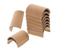 FIXOSHEE 10pcs Half-round Paper Tubes For Kids' Car Track Crafts For Kindergarten Decoration Boosts Imagination And Social Skills