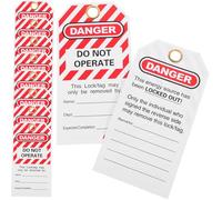 FIXOSHEE 10pcs Hanging Warning Tags for Equipment Repair Do Not Operate Safety Tags with Eye Catching Colors Industrial Safety Compliance Labels for Hazardous Areas and Workplace Protection