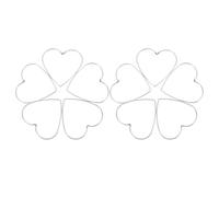 FIXOSHEE 10pcs Heart Shaped Metal Craft Hoops Sturdy Dreamcatcher Frames Macrame Projects Practical Design