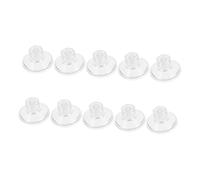FIXOSHEE 10pcs High Strength Abs Pvc Aquarium Suction Cups Hand Tighten Screw Nut Pull Sucker Clips