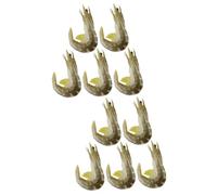 FIXOSHEE 10pcs Imitation Shrimp Model Fake Food Shrimp for Photography Prop Simulation Decorations Early Educational Plaything for Boys and Girls Role Play