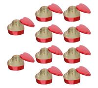 FIXOSHEE 10Pcs Large Red Heart Shaped Candy Boxes Tinplate Sweet Case for Wedding Party Favor Packaging Decorative Solid Candy Container Wrapping Supplies