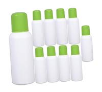 FIXOSHEE 10pcs Lotion Bottles Essential Oils Travel Containers for Liquids Small Liquid Medicine Bottle Sponge Tip Applicators Container Empty Essential Oil Green