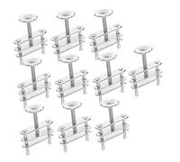 FIXOSHEE 10pcs Metal Tubing Clamps Spiral Hose Clips for Chemical Biological Labs Flow Control Teaching Experimental Equipment
