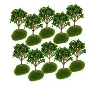 FIXOSHEE 10pcs Miniature Trees for DIY Scenery Landscape Decoration Realistic Plastic Model Trees for Architecture Model Fairy Garden Dollhouse Train Scenery Versatile Micro Landscape