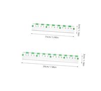 FIXOSHEE 10Pcs Multi-function Color Block Rulers Portable Measuring Tools for Architecture Drawing Design and Engineering with Scale Numbers