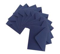 FIXOSHEE 10pcs Navy Blue Decorative Invitation Envelopes for Wedding and Birthday Cards Small Blank Greeting Card Envelopes Portable Multi-Function Thank You Note