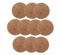 FIXOSHEE 10pcs Pigeon Nesting Pads Breathable Moisture-resistant Bird Egg Mats 21cm Natural Fiber Breeding Nest Accessories for Racing Pigeons and Pet Birds