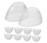 FIXOSHEE 10pcs Portable Eye Washing Cups for Eye Care Reusable Ergonomic Design Removes Debris Foreign Bodies Comfortable Secure Use